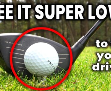 Tee It Stupid LOW to Hit It SUPER HIGH & FAR - Brilliantly Simple Drill