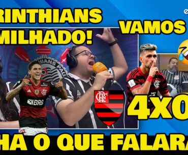 VAMOS RIR! REAÇÕES DA RÁDIO ENERGIA 97 - FLAMENGO 4x0 CORINTHIANS - QUE CHOCOLATE!