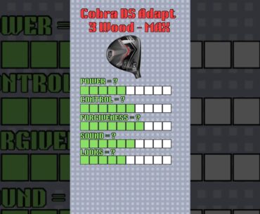 Is The Cobra DS Adapt 3 Wood - Max Model Any Good?