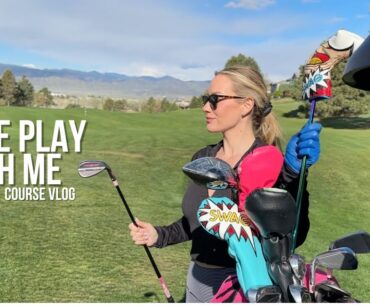9 Hole Course Vlog ⛳ Every Shot + Keeping Score
