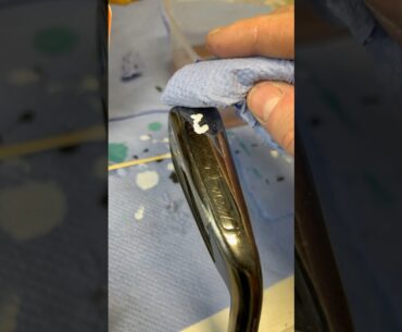 How to EASILY Re-Paint Your Golf Club #golf #golfhacks #golftips