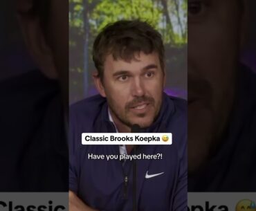 Brooks responds to a reporter asking if 59 is an obtainable score at Augusta National.