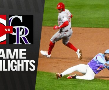 Reds vs. Rockies Game Highlights (4/25/25) | MLB Highlights