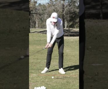 “Unsure if your swing will show up today? Place ALL your weight forward and swing from there. Great