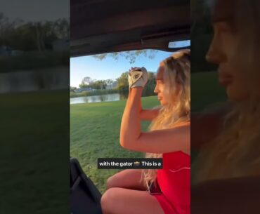 “We’re not in Utah anymore” 😅⛳️🐊 #golf #florida #floridagolf #golfbabe #golfbabes #golfhumor