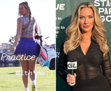 Paige Spiranac risks wardrobe malfunction with TWO bold outfits on and off the course including see-through top