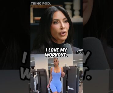 Kim Kardashian’s Morning Workout Routine 💪🔥 #KimKardashian #WorkoutRoutine #FitnessShorts