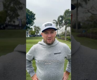 “Some play for trophies, Graeme Mcdowell plays for a clean Wordle streak 📲😅” #InternationalSeries