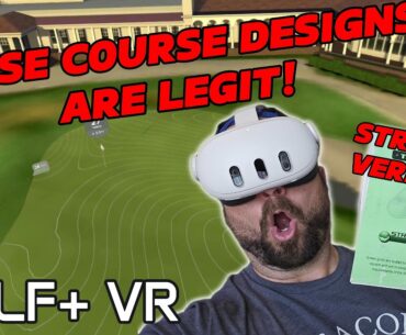 How REAL are the Golf Courses for Golf+ VR? I used a Stracka Greens book to find out!