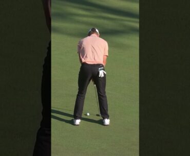 Justin Rose birdie on No. 16. #themasters