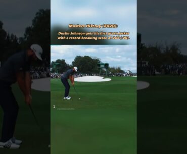 Dustin Johnson sets the low score record and wins the 2020 Masters. #golf #golfswing #golfshorts