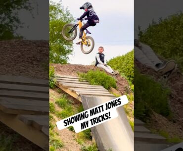 Showing Matt Jones my tricks!
