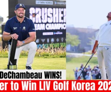 Bryson DeChambeau Wins LIV Golf Korea 2025 – First Victory Since U.S. Open