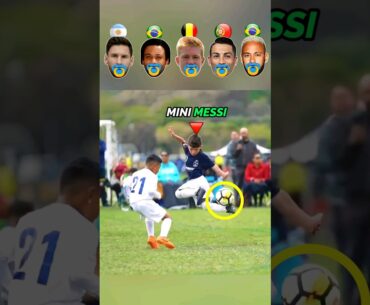Mini Messi VS Ronaldo VS Neymar - Kids Skills Challenge 👶