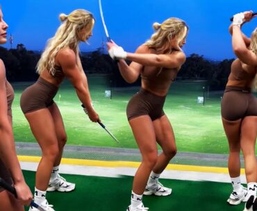 "Watch What Happens When Emma Hartley Tries Golf Swing... You Won't Believe What Happens Next!"