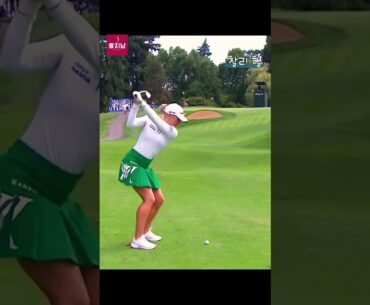 💥강력한 아이언샷으로 백 스핀을 조절하는/[Charley Hull]#golf #golfswing #lpga