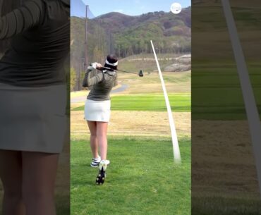 드로우 안치면 화나는 오로라cc 9번홀 🔥 | KLPGA 한정은(Jungeun Han) #골프레슨