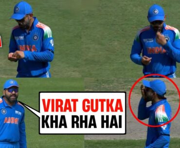 Virat Kohli eating pan masala in live cricket match IND vs AUS semifinal CT 2025 | IND VS AUS CT