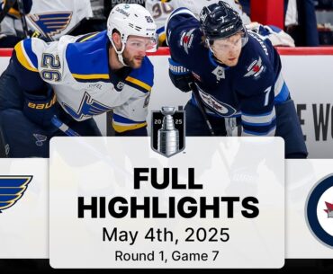 NHL Playoff Highlights | Blues vs. Jets | Gm 7 | May 4, 2025