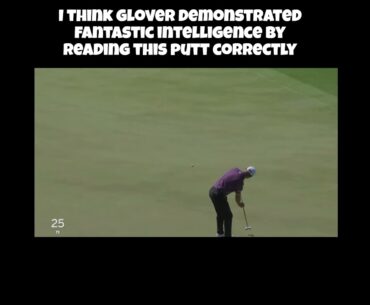Lucas Glover Sinks Difficult Long Putt! #golf #lucasglover #themasters