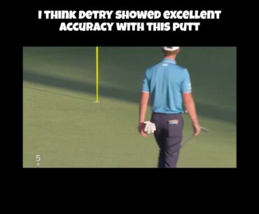 Thomas Detry Sinks Amazing Long Putt! #golf #thomasdetry #themasters
