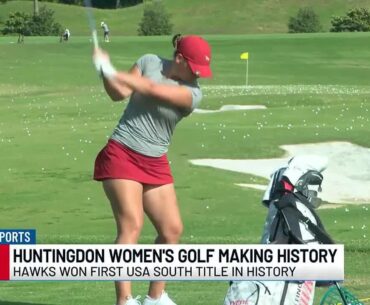 Huntingdon women's golf making history