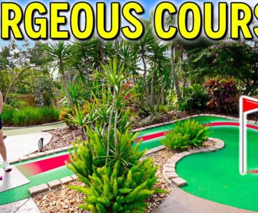 One of the Prettiest Mini Golf Courses We've Ever Played!