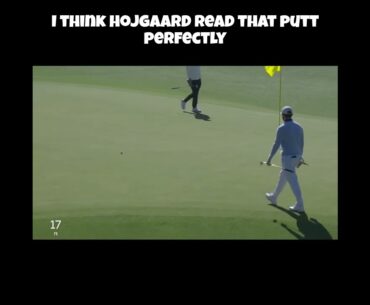 Fantastic Putt from Rasmus Hojgaard! #golf #rasmushojgaard #themasters