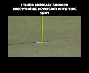Maverick McNealy Chips In Amazing Eagle Shot! #golf #maverickmcnealy #themasters