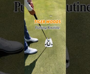 Do This Tiger Woods Putting Routine Everyday ⛳️ #golf #golftips #shorts