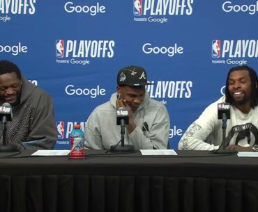 Anthony Edwards, Julius Randle & Naz Reid Speak After Game 1 vs Warriors | May 6, 2025