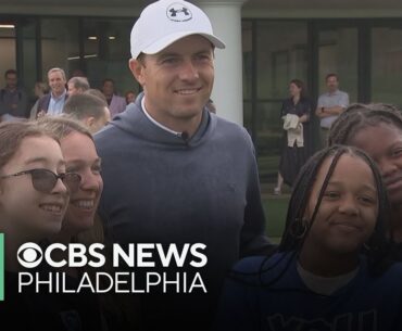 Jordan Spieth contributes to Cobbs Creek Foundation in West Philadelphia before Truist Championship