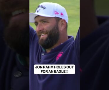 JON RAHM EAGLES LAST HOLE 🔥 #liv #golf #golfer #golfswing #eagle