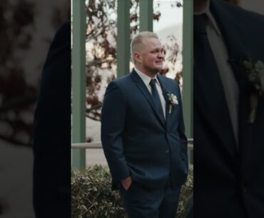 Groom has the sweetest reaction after seeing the bride walk down the aisle 🥹