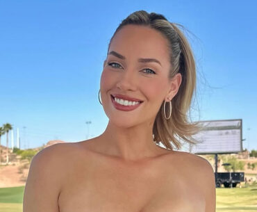 Paige Spiranac joins no-bra club in stunning red sleeveless outfit as fans say 'never mind the golf'
