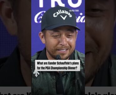 Xander Schauffele on gifting cigars at the PGA Championship Dinner 😂 #shorts