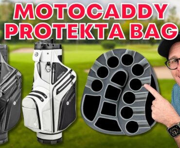 The Most ORGANISED Golf Bag Ever?! Motocaddy Protekta Review!