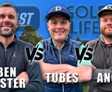 The GREATEST EVER PUTT On YouTube Golf ?? 👀 | Ben Foster v Tubes v Ange | Stroke Play