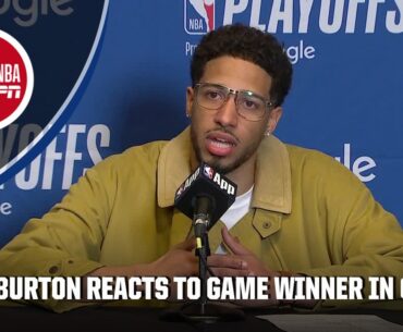 Tyrese Haliburton reacts to his GAME-WINNING shot in Pacers' comeback win in Game 2 | NBA on ESPN