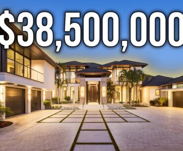 INSIDE a $38,500,000 MEGA-MANSION in THE MOST EXCLUSIVE NEIGHBORHOOD in FLORIDA!