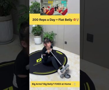 200 Reps a Day = Flat Belly 💥👙