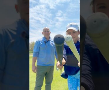My crazy Polish dad made eagle against me 😩 #golf #golfgirl #golfing #golfer #humor