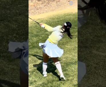 유틸을 드라이버처럼! 강력한 샷 💛🩵 #미니항공샷 | KLPGA 이동은(Dongeun Lee) #응원릴레이2025