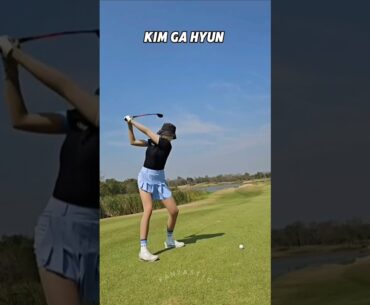 KLPGA Kim Ga Hyun Wood Swing #golf #golfer