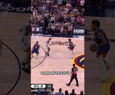 🏀Aaron Gordon CLUTCH THREE TIES THE GAME~🔥 #nba #basketball#aarongordon #denvernuggets #clutch