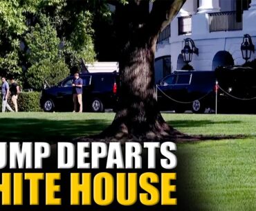 US President Donald Trump departs White House after announcing India-Pakistan agreement