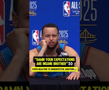 Steph couldn't believe Bro's question😭