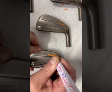 Adding Paintfill to a set of TaylorMade Copper P790’s #asmr #golf