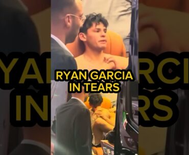 Ryan Garcia crying after losing to Rolly Romero