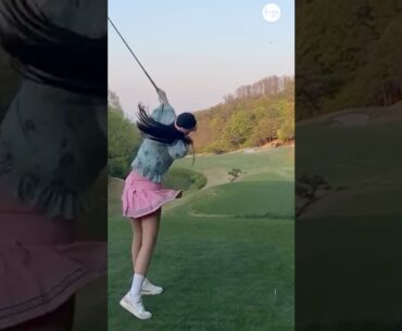 똑바로 멀리! 의상까지 굿샷 🩷 | KLPGA 문지은(Jieun Moon)